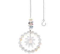 SOFPLATE 1 Box Sun Catchers with Crystals Window Hanging Suncatcher Crystal Rainbow Maker Sunflower Prism Bead with S Hook Flower Faceted Glass Pendant for Window Wedding Christmas Indoor Garden Decor