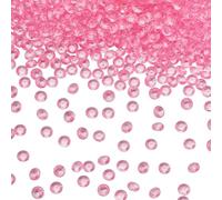 SOFPLATE 1000Pcs 7MM Pink Scatter Crystals Wedding Table Scatter Crystals Diamond Confetti Crystal Acrylic Rhinestones Vase Filler Beads for Table Wedding Decorations Bridal Shower Decorations