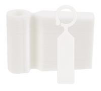 SOFPLATE 100Pcs Hanging Plant Labels Plant Tree Tags 4.2 Inch White Plastic Waterproof Weatherproof Garden Hanging Markers for Outdoor Trees Branch Nursery Gardening Potted Herbs Flowers Vegetable
