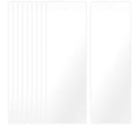 SOFPLATE 10Pcs 7.1 x 2.4In Clear Bookmark Sleeves Bulk Book Markers Sleeves Blank Plastic Packaging Tag Bags Photo Booth Frames Holder Cover with Hole for Protecting Label Wedding Party Favor Decor