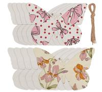 SOFPLATE 10Pcs 7 x 5 Inch Butterfly Wood Blank Large Wooden Butterfly Ornaments Spring Wood Cutouts Unfinished Wooden Blanks Discs Crafts to Paint for Home Hanging Easter St.Patricks Day Decorations