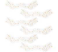 SOFPLATE 10Pcs Star Freckle Tattoo Gold Glitter Face Tattoos Paper Sparkle Stars Speckles Waterproof Temporary Patches Stickers Accessories for Women Body Face Art Party Cosmetic Makeup Decoration