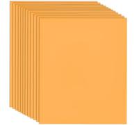 SOFPLATE 12 Sheets 12x10in Orange Sublimation Paper HTV Iron on Vinyl Orange pure Color Large Rectangle Autumn Party Thanksgiving Reprinted Fabrics Transfer Sheets for Crafts Mugs Tumblers Supplies