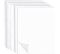 SOFPLATE 12Pcs HTV Heat Transfer Iron on Vinyl Heat Transfer Sheets White Ink Rectangle 12 x 10 Inch PVC Fabric Design Sheet Pack Accessories for T Shirts Hats Clothing DIY Making Crafting Decoration