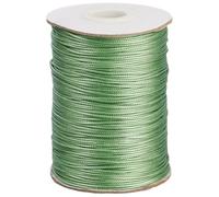 SOFPLATE 155 to 160M 1mm Waxed Craft Cord Wax Polyester Thread Knotting Braiding Wax-Coated Round Ropes Wire Beading String Roll for Bracelets Macrame Necklace Jewellery Making Sewing Wrap DIY Crafts