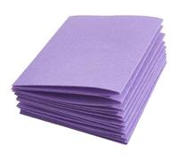 SOFPLATE 15Pcs 7" x 11" Felt Paper Sheets Purple Thick Felt Large Non Woven Fabric Fiber Rectangle Pastel Plain Colored Stiff Felts for Sewing Crafts DIY Patchwork Art Projects Handicrafts Decoration