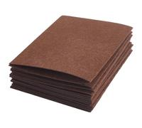 SOFPLATE 15Pcs Brown Felt Fabric Sheets Craft Felt Pads Rectangle 11 x 7 Inch Non Woven Pre Cut Sewing Artistic Soft Fabric Pack Pieces for DIY Patchwork Art Project Christmas Party Holiday Decoration