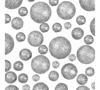 SOFPLATE 160Pcs Glitter Vase Filler Foam Balls Silver Glitter Ball 12mm 15mm 20mm 24mm 28mm No Hole Gloss Bead Round Christmas Ornaments Pom Pom for Home Party Festive Wedding Decor Table Scatter