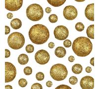 SOFPLATE 160Pcs Gold Foam Glitter Balls Vase Filler Decorative Ball 12mm 15mm 20mm 24mm 28mm No Hole Gloss Bead Pearls Christmas Holiday Decoration Table Scatter for Home Party Festive Wedding Decor
