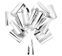 SOFPLATE 20.67 Feet Car Bow Ribbon Car Ribbon Bow Extra Large Giant 28in Wide Silver Flower Pull Plastic Wrapping Cord Sticker Assembled Accessories for Anniversary Christmas Weddings Gifts DIY Decor