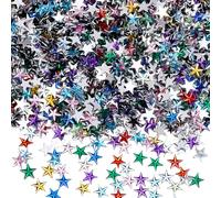 SOFPLATE 2000Pcs Star Rhinestone Embellishments Flatback Acrylic Stars 10 x 9.5mm Mixed Colors Five-Pointed Pentagram Cabochon for Jewellery Making Face Gems Clothing Shoes Christmas Decor Accessories