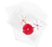 SOFPLATE 200Pcs 4 x 6 Inch Cellophane Pouches Cello Treat Bags Long OPP Plastic Wedding Food Cookie Clear Gift Bag for Party Favors Goodie Bakery Candy Popcorn Chocolate Packaging Gifts Jewelry Pack