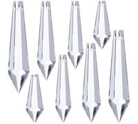 SOFPLATE 20Pcs 4 Styles Suncatcher Crystal Icicle Glass Chandelier Prisms Clear Faceted Cone Drops Hanging Suncatcher Pendants Charms Ornament for Chandelier Lamp Lighting Tree Home Garden DIY Decor