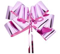SOFPLATE 23 Inch Huge Pink Bow Big Car Bows Plastic Giant Large Gift Wrapping Present Birthday Christmas Wedding Reception Cars Decorations Ribbon Set for Indoor Outdoor Party Anniversary Ornament