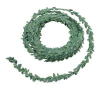 SOFPLATE 24.6 Feet/7.5m Green Leaf Vines Garland Artificial Ivy Garland Simulated Plastic Greenery Wreath Vine Iron Wire Rattan for Wedding Party Table Centerpieces Fireplace Room Wall Headband Decor