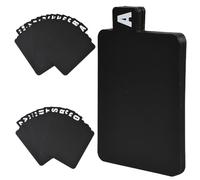 SOFPLATE 26Pcs Vinyl Record Dividers Plastic Album Dividers Black A-Z DVD File Alphabet Organizer Separators with Alphabetical Tabs Storage Record Holder Index Card for Albums File Organizing Planner