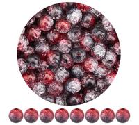 SOFPLATE 300Pcs Dark Red Crackle Beads 8mm Acrylic Crystal Beads Ball Round Small Transparent Plastic Smooth Loose Spacer Bead for Jewellery Making Bracelet Necklace Earring Supplies DIY Craft