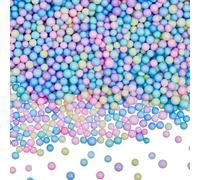 SOFPLATE 30G 4.5mm to 6.5mm Small Colorful Foam Balls Foam Filler Balls Assorted Colors Polystyrene Smooth Round Mini Stuffing Filling Beads for Art Vase Filler Bean Bag DIY Wedding Party Decorations