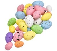 SOFPLATE 30Pcs 3 Sizes Mini Easter Eggs Colorful Foam Easter Eggs Pastel Speckled Foam Decorative Balls Festival Decor for Spring Celebration Home Centerpieces Crafts DIY Projects Basket Gift fillers
