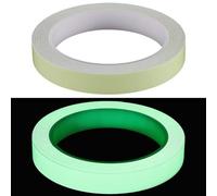 SOFPLATE 32.8 Feet x 0.6 Inch Fluorescent Green Reflective Tape Stairway Safety Tape Glow in the Dark Luminous PET Adhesive Waterproof Safety Strips Roll for Night Stairs Floor Walls Exit Sign Decor