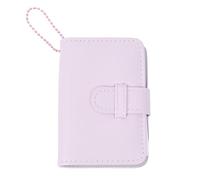 SOFPLATE 32 Pockets Instax Mini Photo Album Pink Polaroid Album Book Imitation Leather Rectangle 2 x 3 Inch Lavender Blush Wallet Photo Book Set for Mini 12 11 40 7+ EVO 90 Pictures Photocard Holder