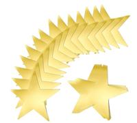 SOFPLATE 36Pcs 11 Inch Gold Star Cutout Paper Glitter Stars Double Sided Printed Shiny Glitters Shimmer Arts Confetti Cutouts for DIY Crafting Bulletin Board Classroom Wall Party Decors Accessories