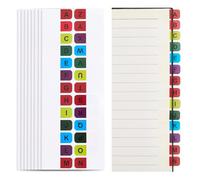 SOFPLATE 390Pcs Colorful Alphabet Tabs Letter Index Tabs Pre-Printed Binder Divider A-Z Alphabetical Book Sticky Label Stickers Self Adhesive Page Makers for Office Notebooks Textbook Dictionary File