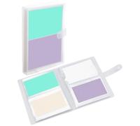 SOFPLATE 3x5 Index Card Holder Organizer Clear Card Binder with 50 Plastic Sleeves Hold Up 200 Capacity Flashcard Organizer with Durable Cover for Kitchen Recipes Study Business Cards Office Uses