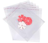 SOFPLATE 400Pcs 7.9 x 6.3Inch Self Sealing Cookie Bags Clear Candy Treat Bag OPP Cellophane Wedding Birthday Party Favor Gift Pouch for Jewellery Packaging Goodie Donut Popcorn Chocolate Gift Wrapping