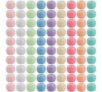 SOFPLATE 400Pcs Opaque Pony Beads Acrylic Pony Beads Bulk Pink Purple Green Blue Lucky Round Loose Spacer Bead for jewellery Making DIY Bracelets Necklaces Crafting Friendship Hair Party Accessories