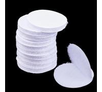 SOFPLATE 40Pcs Adhesive Hook and Loop Strips Round Hook and Loop Patch 1 Inch Dots White Nylon Polyester Heavy Duty Small Command Hanging Interlocking Grip Tapes for Indoor Wall Door Sewing Crafting