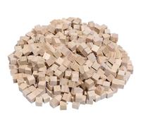 SOFPLATE 500Pcs Small Blank Wooden Blocks Craft Wood Cubes Bulk 1x1x1cm Pine Unfinished Wood Blocks Wooden Square Cubes for DIY Crafts STEM Dice Painting Building Projects Home Decorations Adults