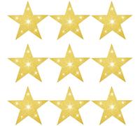 SOFPLATE 60Pcs 5 Inch Gold Star Cutouts Large Cardboard Stars Single Printed Paper Cut Outs Decoration Supplies for Bulletin Board Birthday Wall Party Home Decor Supplies