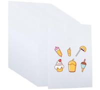 SOFPLATE 6Pcs Printable Shrinky Dink Sheets Clear Shrink Film Large 11.7 x 8.3 Inch Transparent Duplex Printing Rectangle Plastic Paper for Drawing Craft Mothers Christmas Ornament Creative Projects