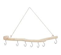 SOFPLATE 7 Hook Natural Driftwood Decorative Branches Farmhouse Home Wall Hanging Decor Hanging Jewellery Organizers Vintage Drift Wood Pieces Necklace Hanger Wall Mount for Dried Flowers Keys Crafts
