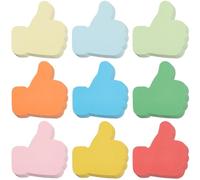 SOFPLATE 8 Sets 72Pcs 6 Inch Hands Paper Cutouts Paper Cut Out Classroom Decor Colorful Blank Thumbs Up Handprint Hand Assorted Bulletin Board Cutout for School Bulletin Poster Board DIY Craft Decor