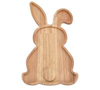 SOFPLATE Rabbit Charcuterie Board Easter Bunny Charcuterie Board Reusable Cute Bunny Serving Platter Dinner Tray Candy Dish Wood Jewellery Tray for Funny Easter Home Party Decorations Gifts Adults
