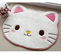 SOFPRO Kawaii Rug, Super Soft, Cute Cartoon Kitten Face, Bedroom Rugs, Luxurious, Shaggy, Highly Absorbent and Non-Slip