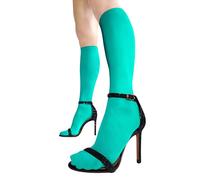 sofsy 40 Den Opaque Knee High Socks for Women | Soft Seamless Pop Socks | Transitional Hosiery - Avocado