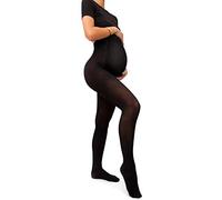 sofsy Opaque Maternity Tights | Pantyhose for Pregnancy 50 Den Black 5 - X-Large