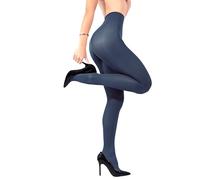 sofsy Premium 40 Denier Opaque Coloured Tights, Quality Fabric for Long-Lasting Wear for All Occasions Indigo - M