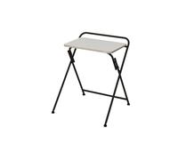 SOFSYS Modern Folding Desk for Small Space, Computer Gaming, Writing, Student and Home Office Organization, Industrial Metal Frame with Premium Desktop Surfaces, Oak/Black