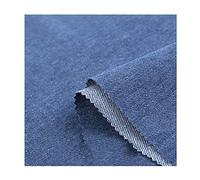Soft 100% Cotton Washed Denim Fabric Thick Denim Jeans Dress T-Shirt Material Sewing of Clothes(Color:Blue)