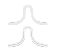Soft 2 Pieces Anti Fog Silicone Nose Bridge Seal for Mask white