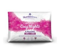 (Soft, 4 Pack) Slumberdown Cosy Nights Pillow UK Made