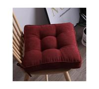 Soft 8cm Thick Seat Cushs Set of 4 40x40cmPads for D KitchensWine Red tableCushSeat Pads