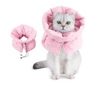Soft Adjustable Cat Recovery Collar, Waterproof E-Collar Alternative, Comfortable Anti-Lick Protection for Post-Surgery Small Pets