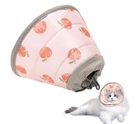Soft, Adjustable Pet Recovery Collar & Cone - Stops Licking, Post-Surgery Use - Elizabethan Collar for Small Cats & Dogs (Pink, M)