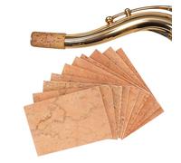 Soft Alto Sax Cork Sheet Replacement Kit, 10 Pieces Universal Alto Saxophone Neck Cork Sheets Instrument Accessories for Alto/Soprano/Tenor Saxophone