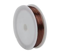 Soft Aluminum Craft Wire For Jewelry Making, 0.4mm Diameter 32.8ft/10m DIY Wire For Sculpting, Modeling, Beading, Art Craft Projects (1 Roll)(Color:Brown)